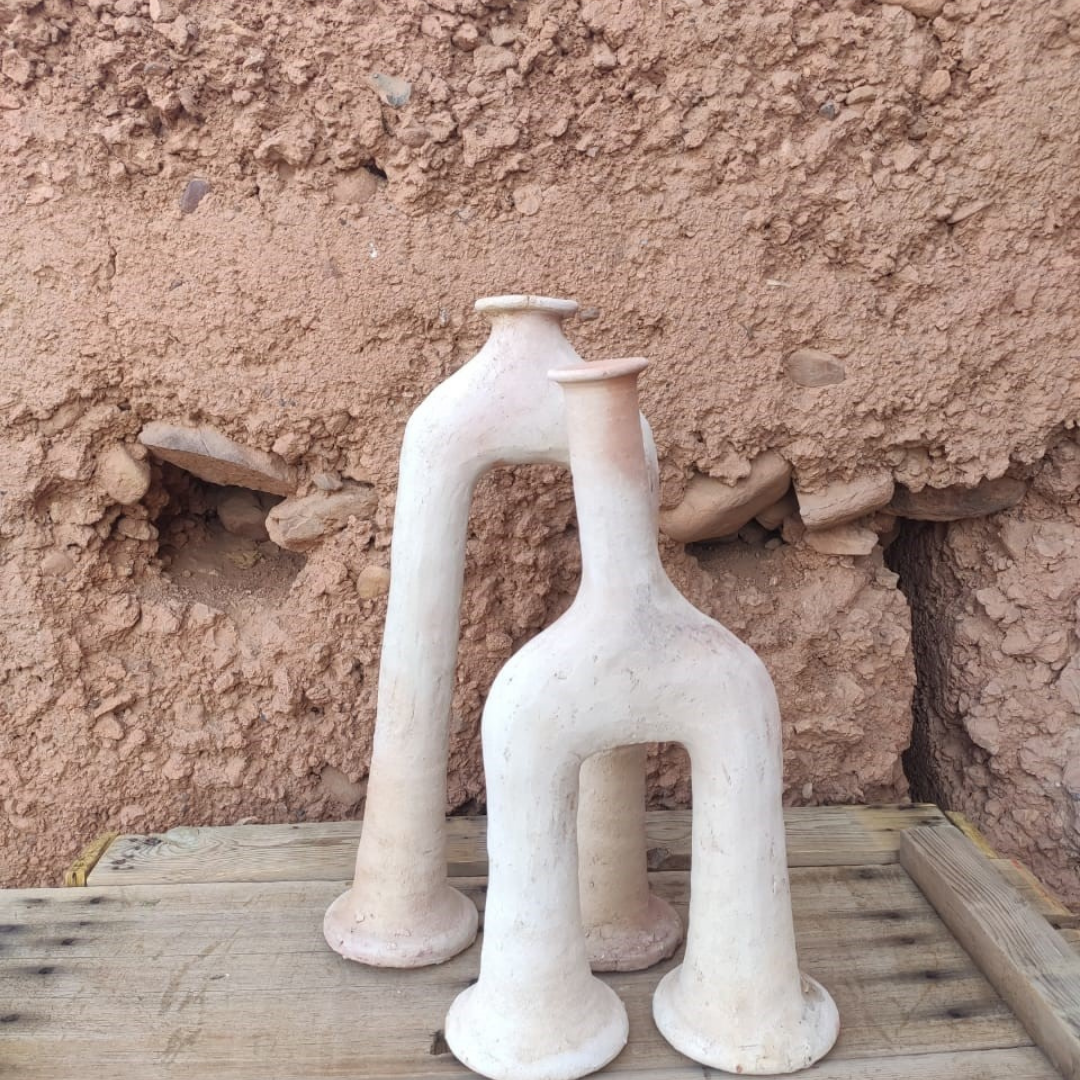 Sculptural Tamegroute Arch Candle holder - Troussi