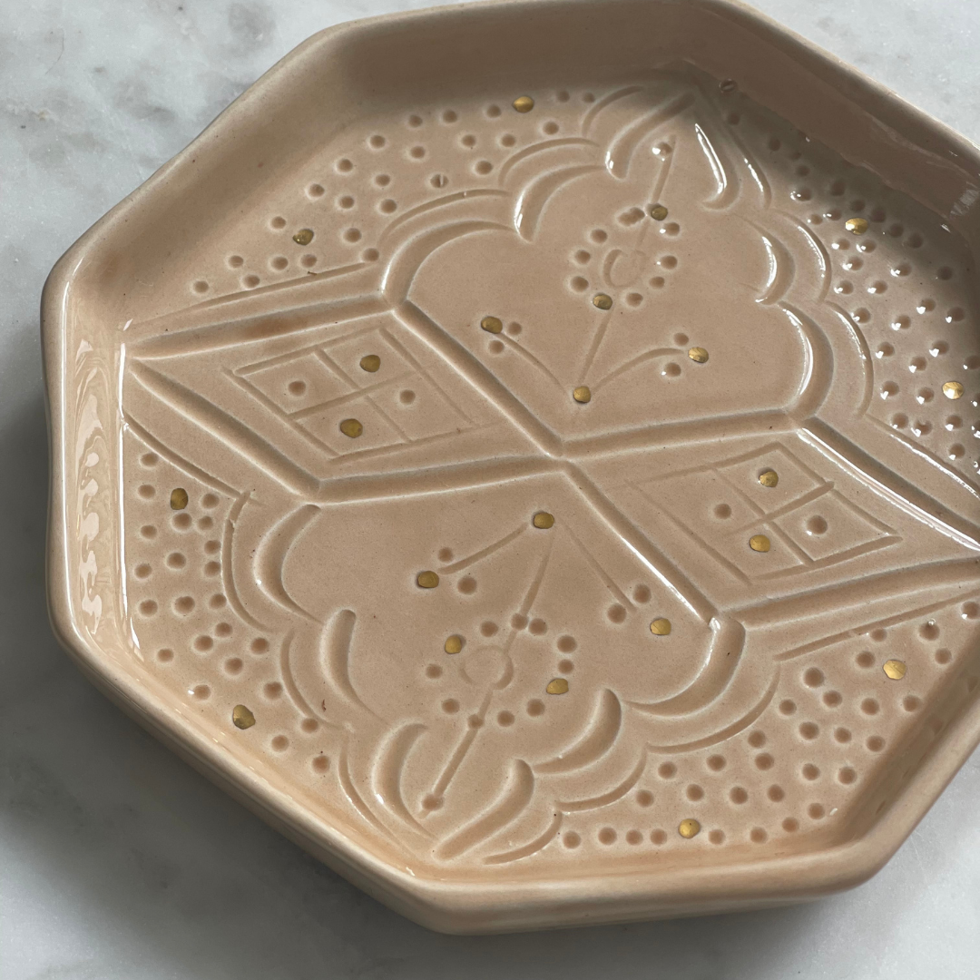 Beldi Octagon dish Sand - Troussi