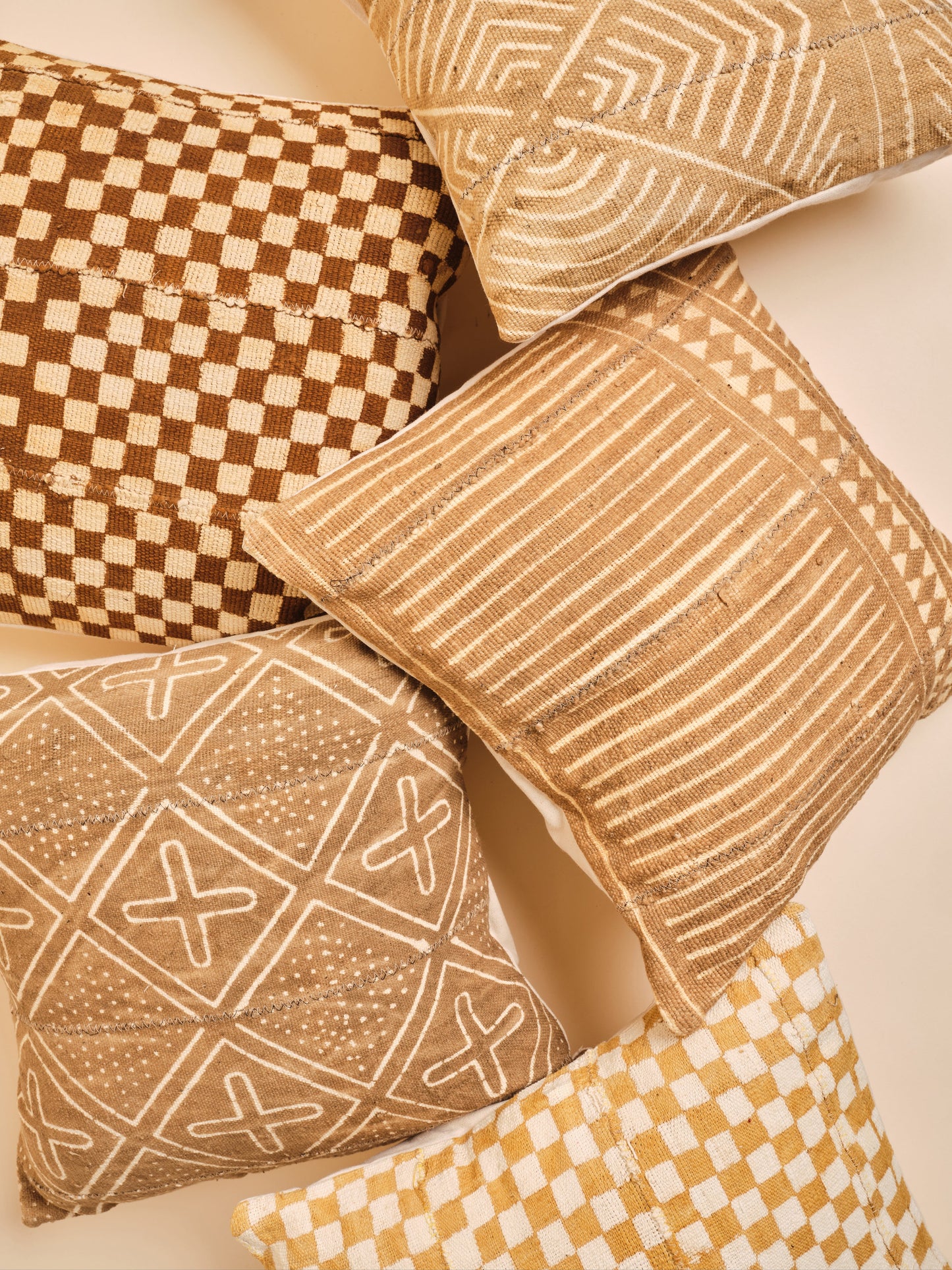 Vintage Crosses Mudcloth Pillowcase