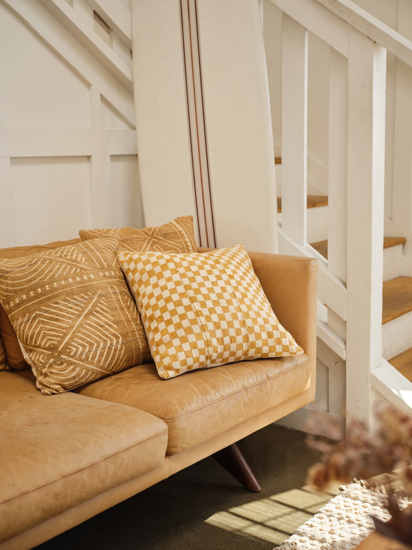 Vintage Arrows Mudcloth Pillowcase