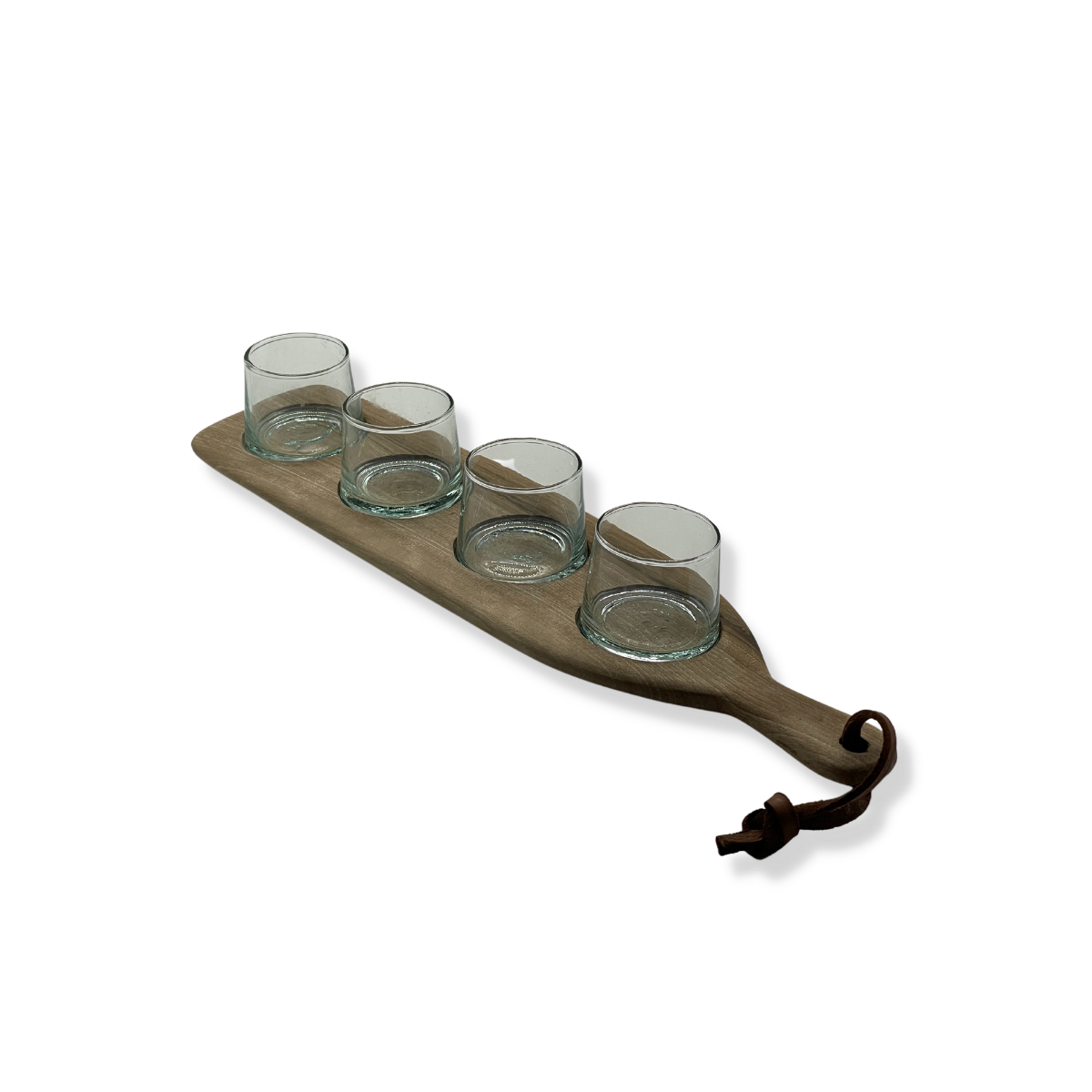 4 glass serving board clear - Troussi