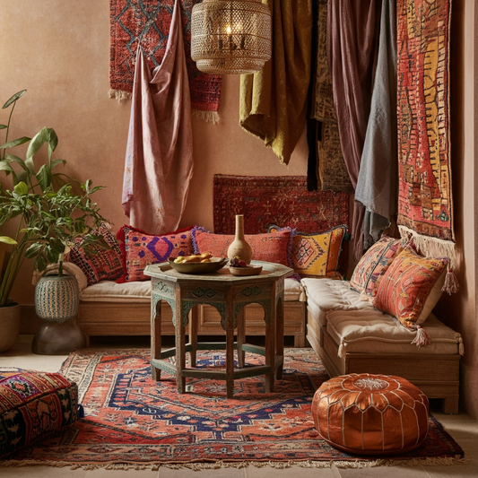 Layering Textiles the Moroccan Way: Bring Texture to Your Living Spaces