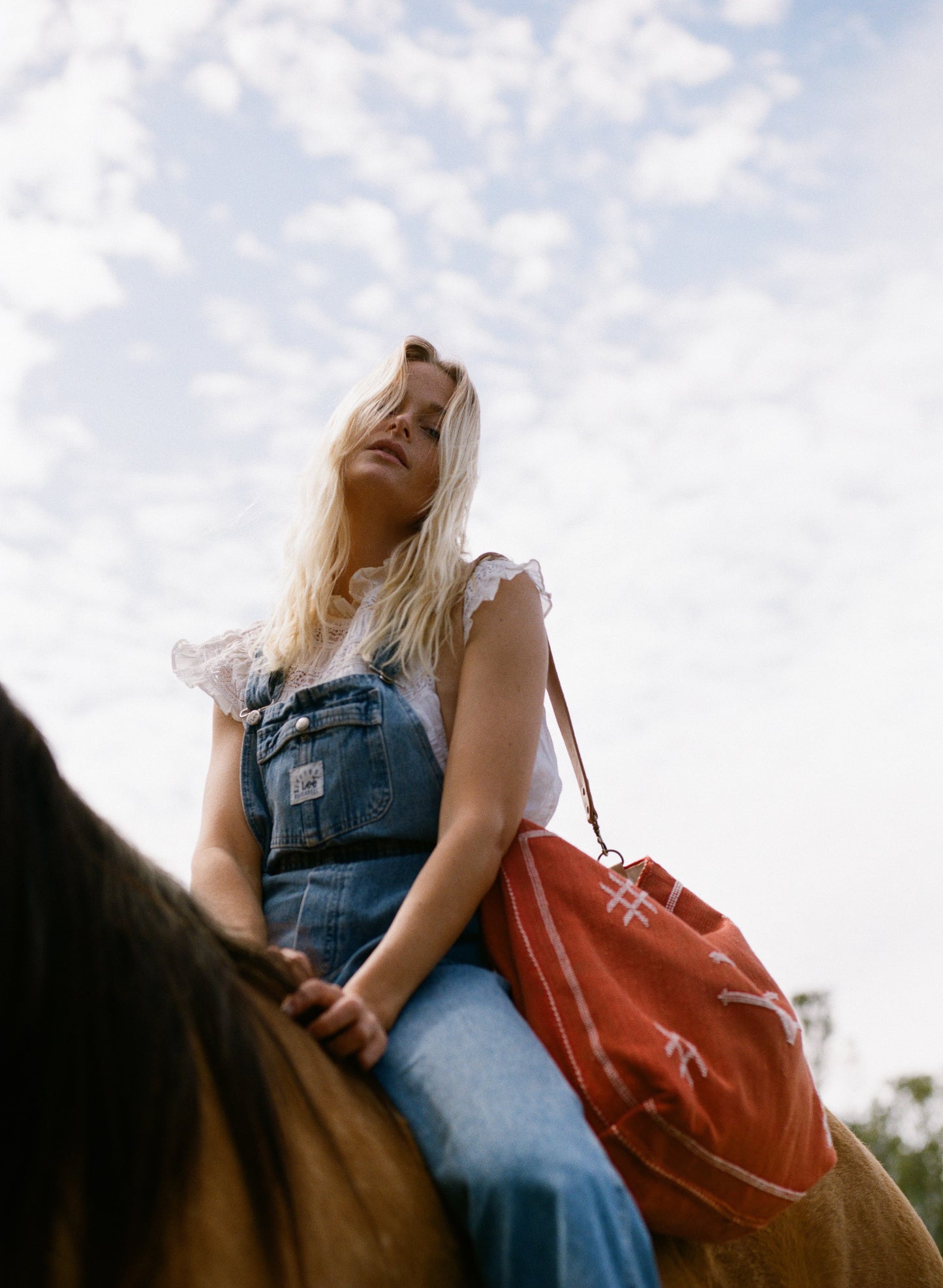 Coral Moroccan Cactus Silk Tote