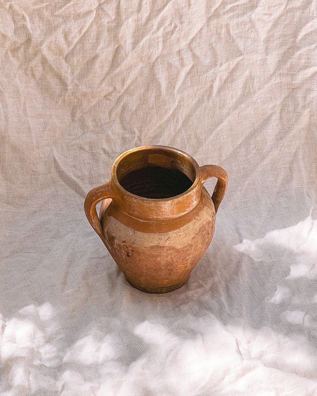 Sofia Antique Turkish Olive Jar Vessel