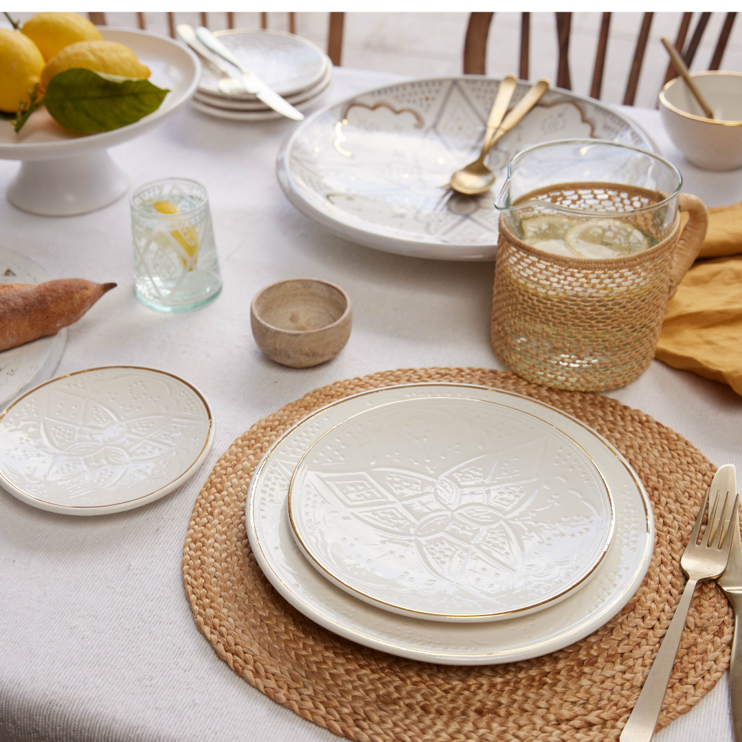 Beldi Plate White - Large - Troussi