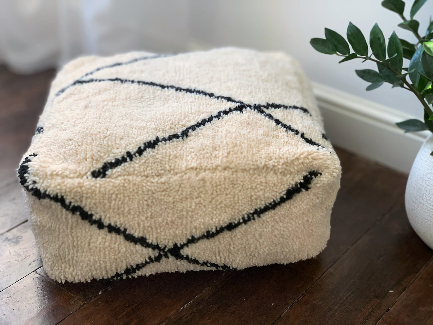 Berber Pouffe - Beni Ourain - Troussi