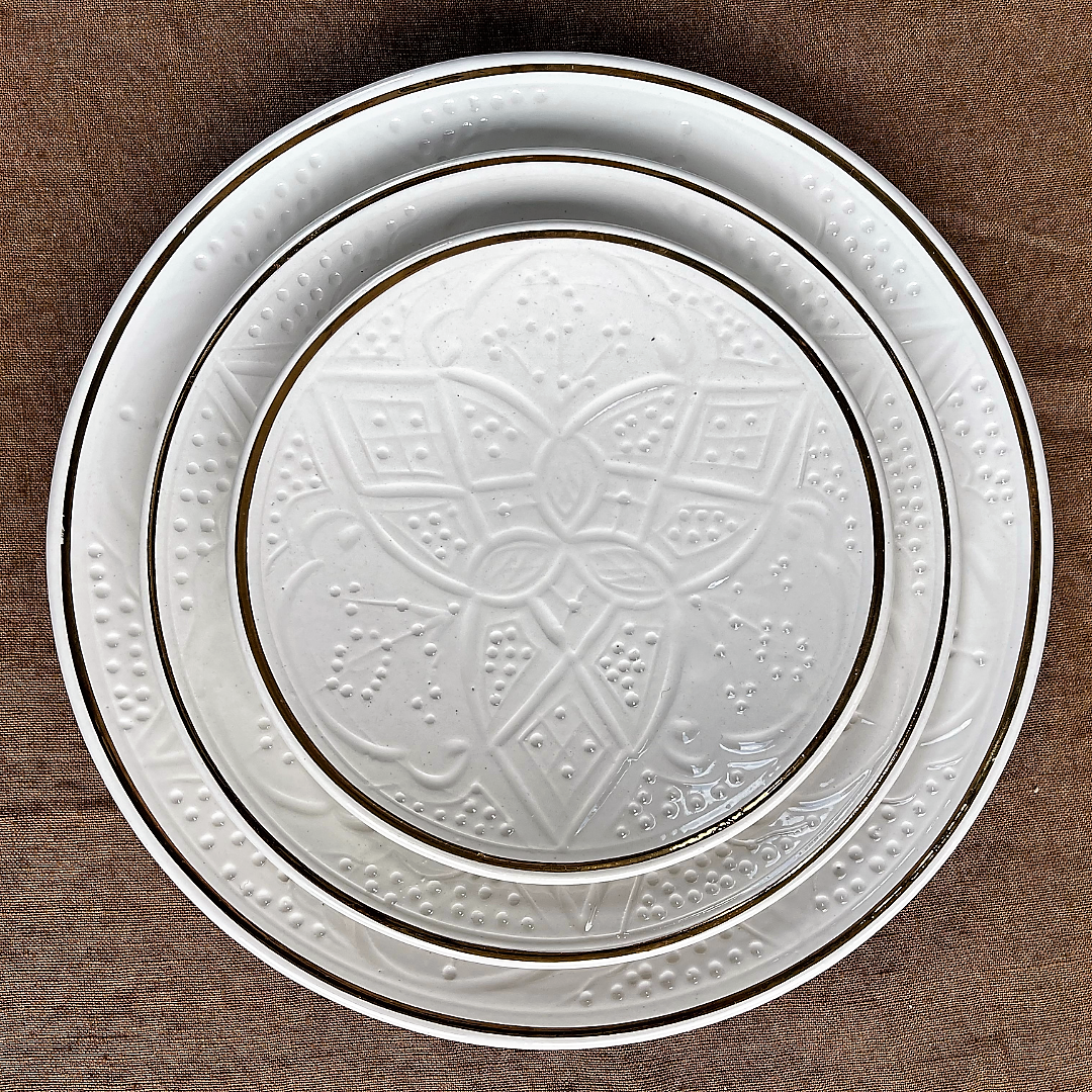 Beldi Plate White - Large - Troussi