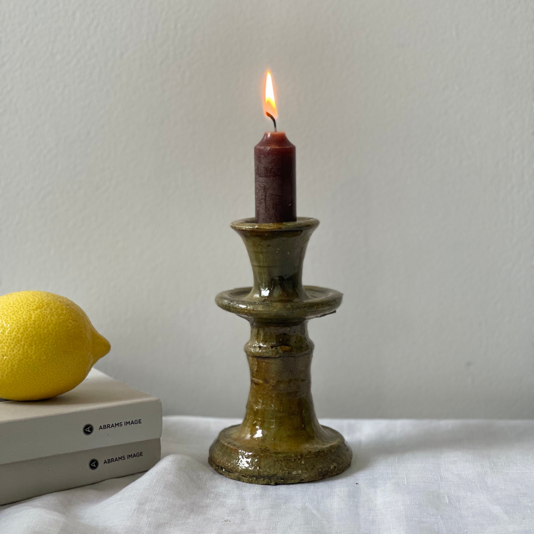 Tamegroute Candle holder Ochre Small - Troussi