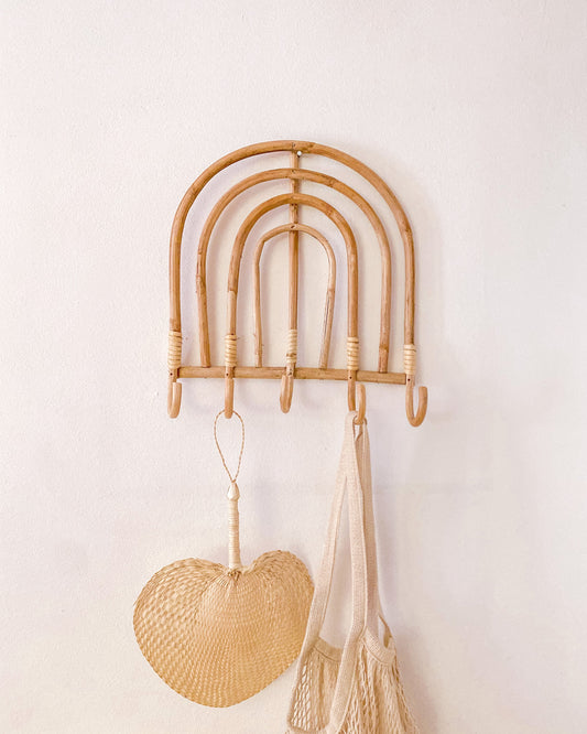 Rainbow Rattan Wall Hook