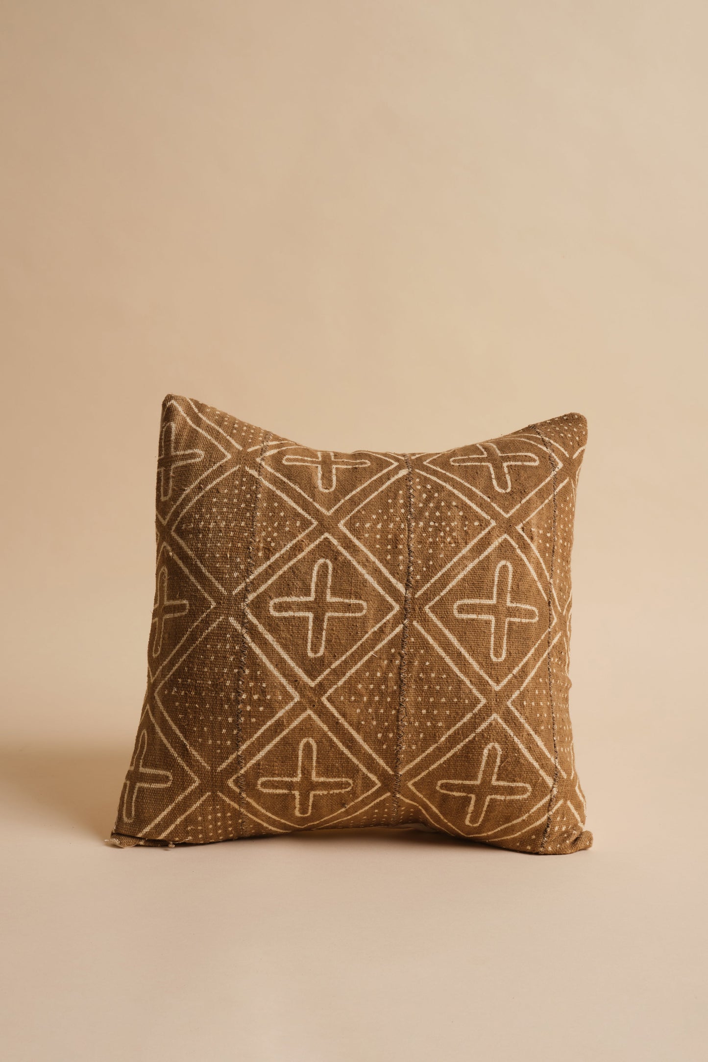 Vintage Crosses Mudcloth Pillowcase