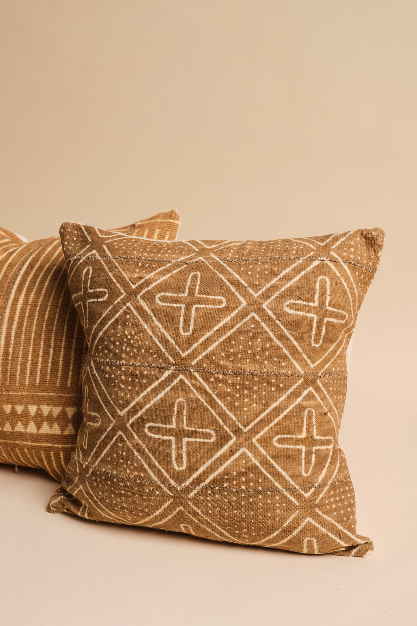 Vintage Crosses Mudcloth Pillowcase