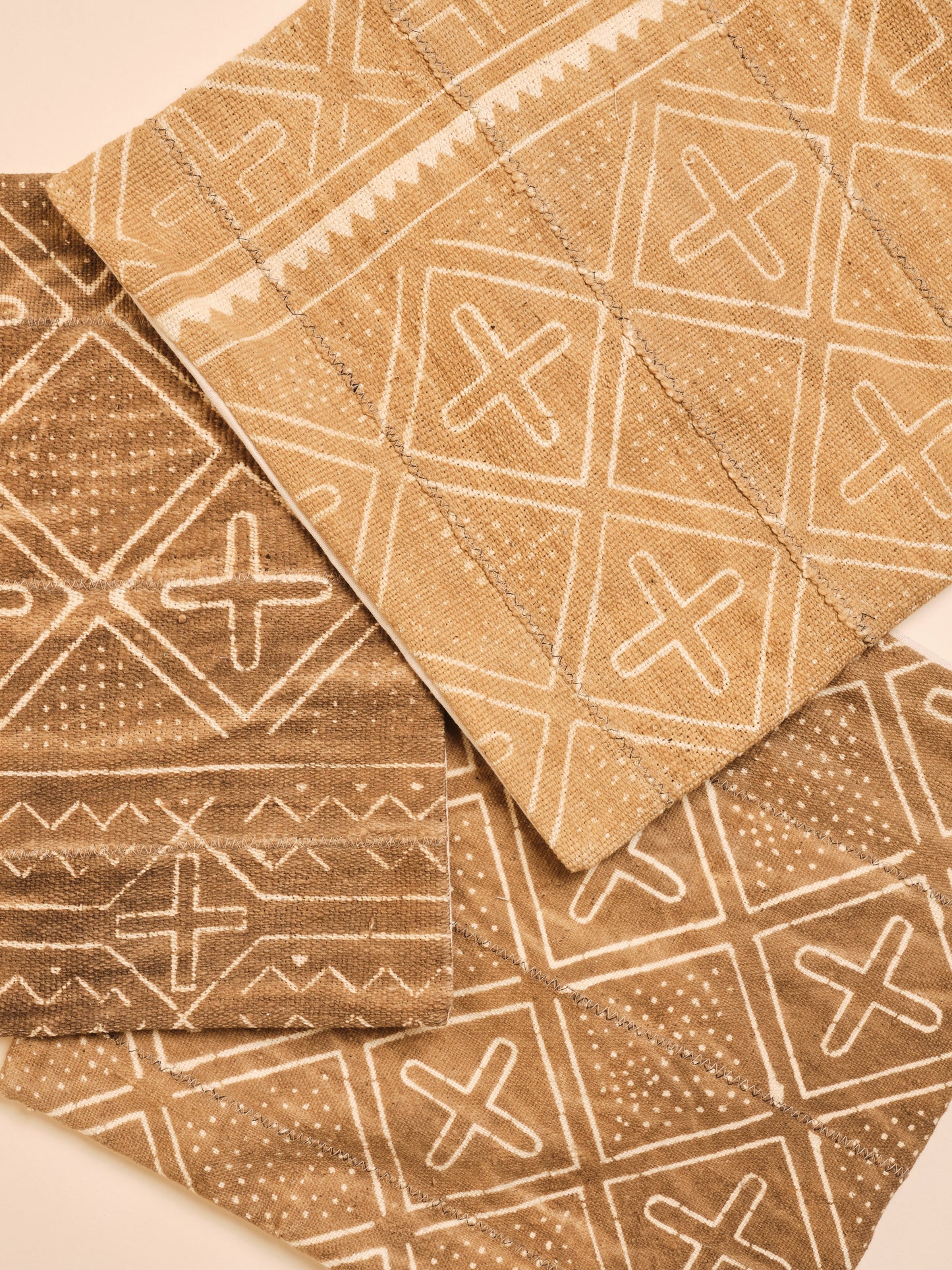 Vintage Crosses Mudcloth Pillowcase