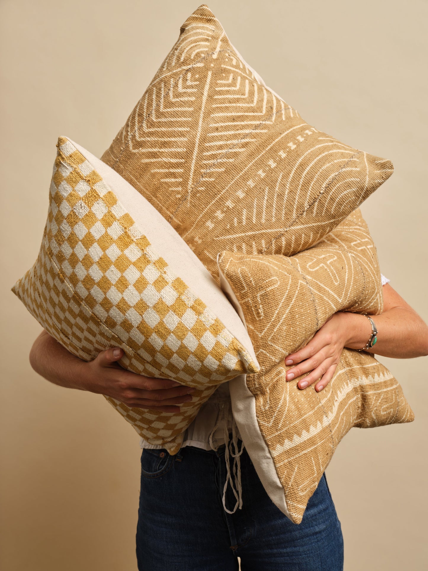 Vintage Arrows Mudcloth Pillowcase