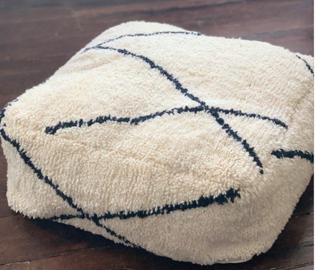 Berber Pouffe - Beni Ourain - Troussi