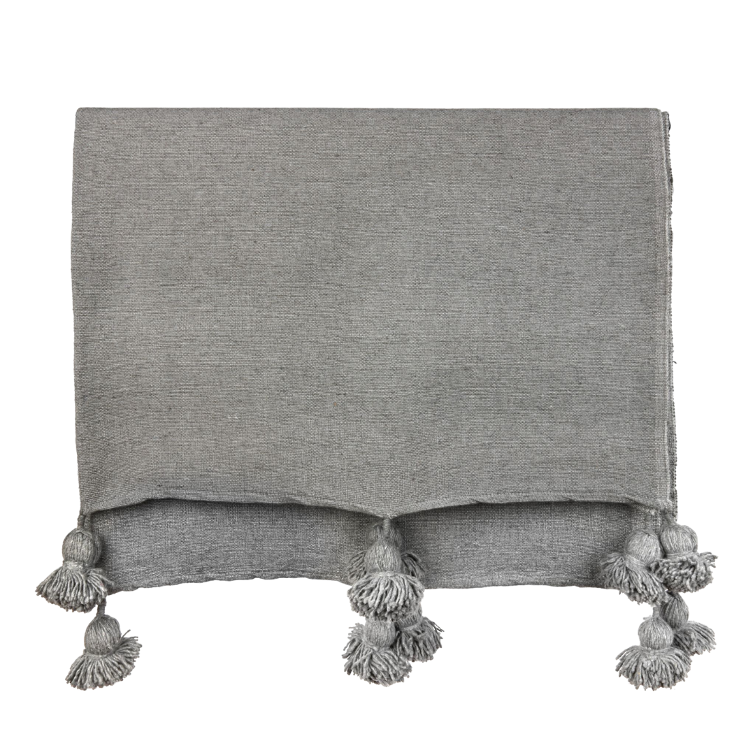 Pom Pom Blanket Ash - Troussi