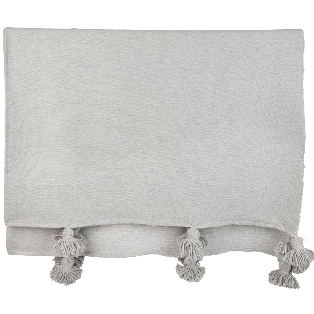 Pom Pom Blanket Smoke - Troussi