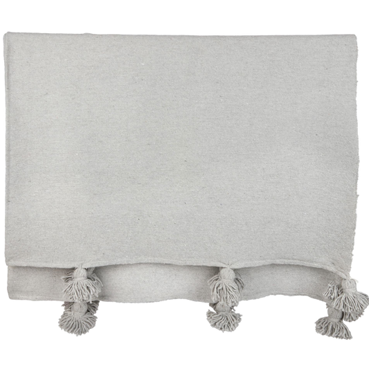 Pom Pom Blanket Smoke - Troussi