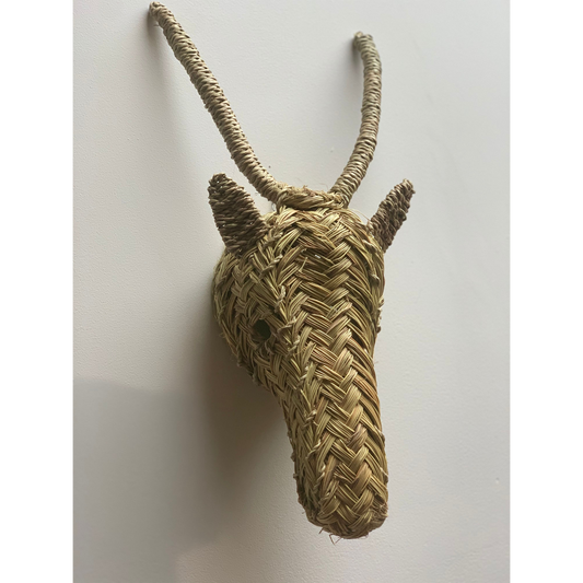 Gazelle Rattan Animal Head Large - Troussi
