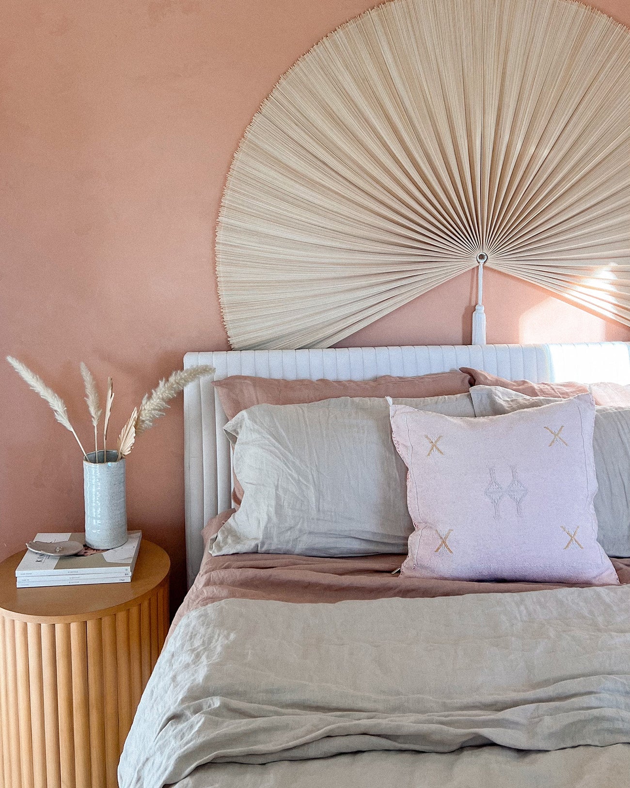 Rose Pink Cactus Silk Pillow