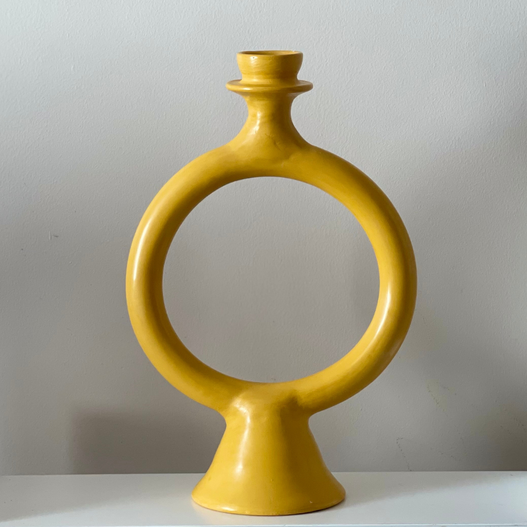 Ring Candle Holder Turmeric - Troussi