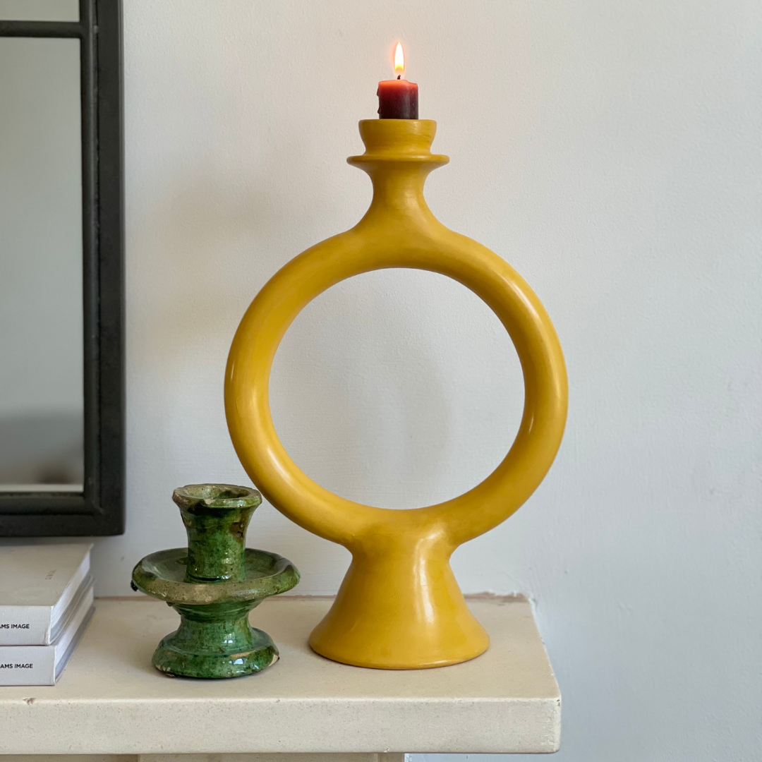 Ring Candle Holder Turmeric - Troussi