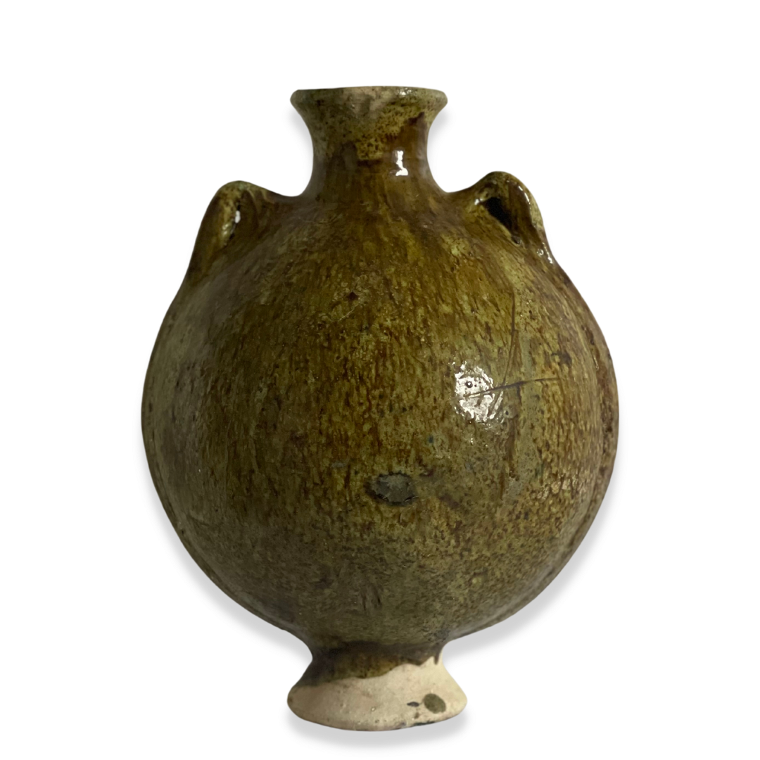 Tamegroute Round Vase Ochre large - Troussi