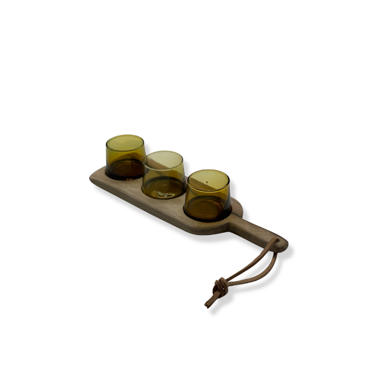 3 GLASS SERVING BOARD BROWN - Troussi