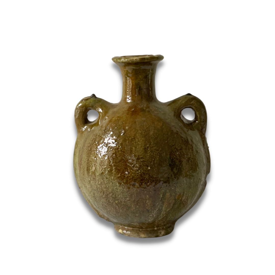 Tamegroute Round Vase Ochre - Troussi