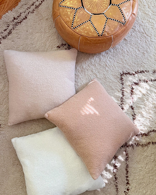 Teddy Boucle Throw Pillow