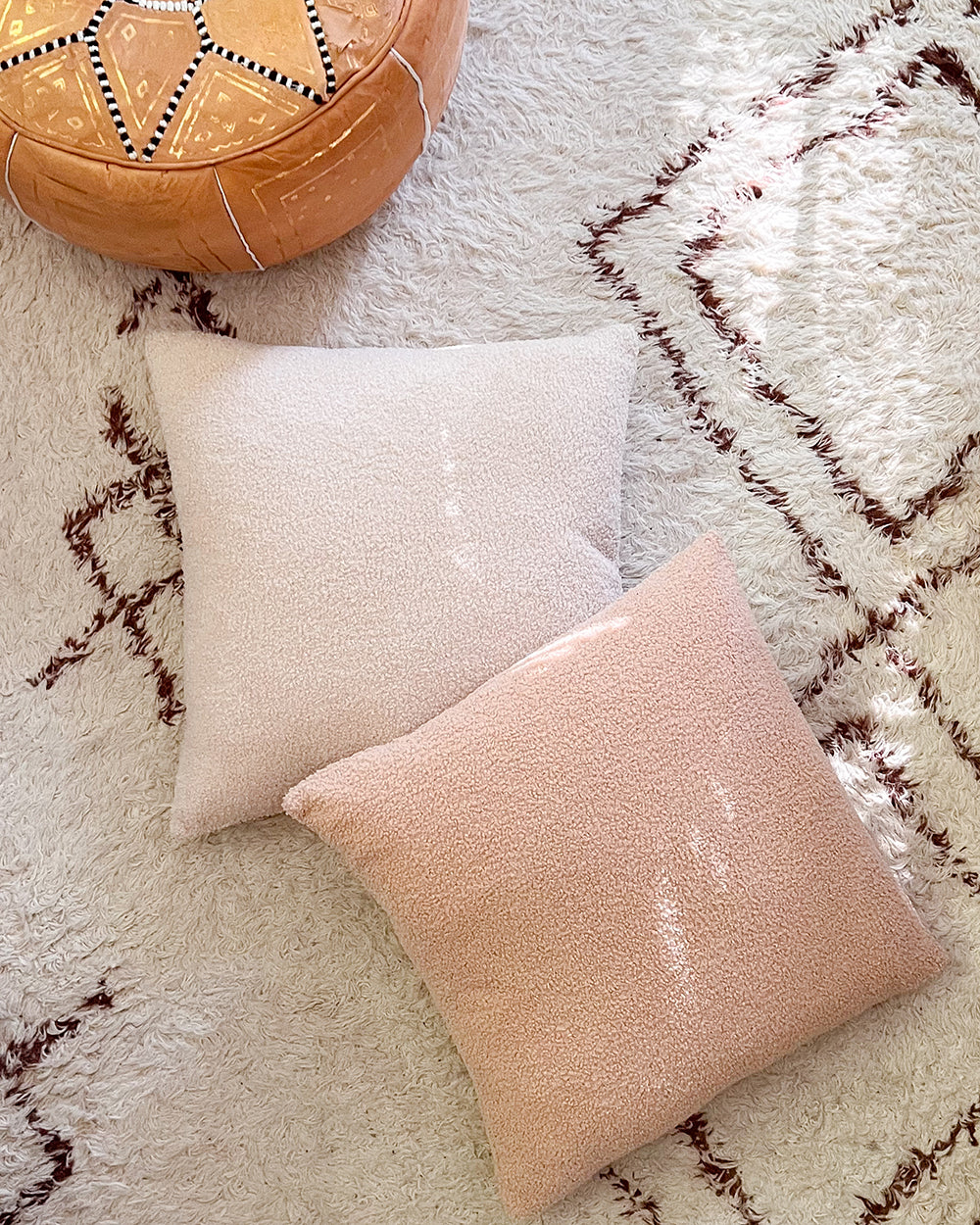Teddy Boucle Throw Pillow