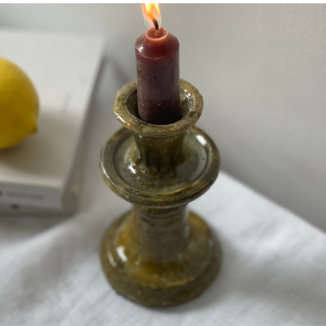 Tamegroute Candle holder Ochre Small - Troussi