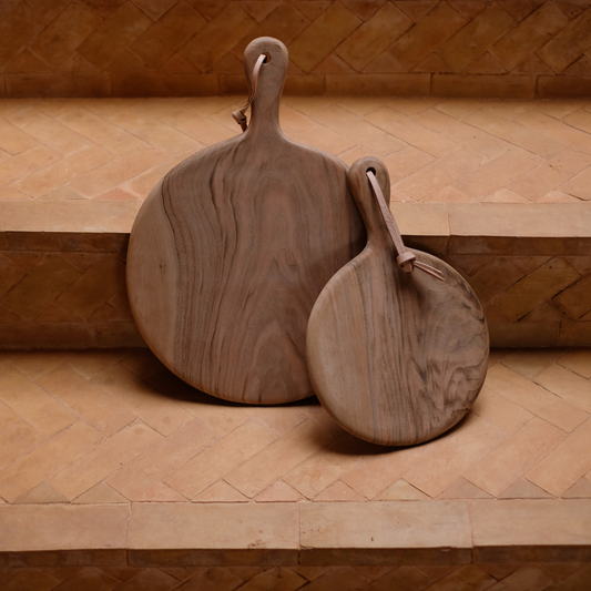 Round Walnut chopping board Large - Troussi