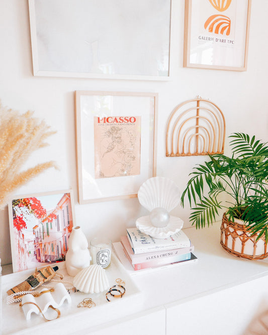 Rattan Rainbow Wall Decor